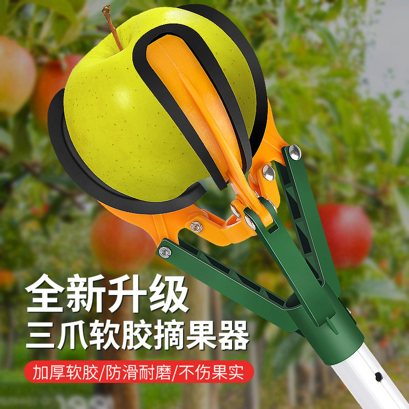 Three-Prong Telescopic Fruit Picker